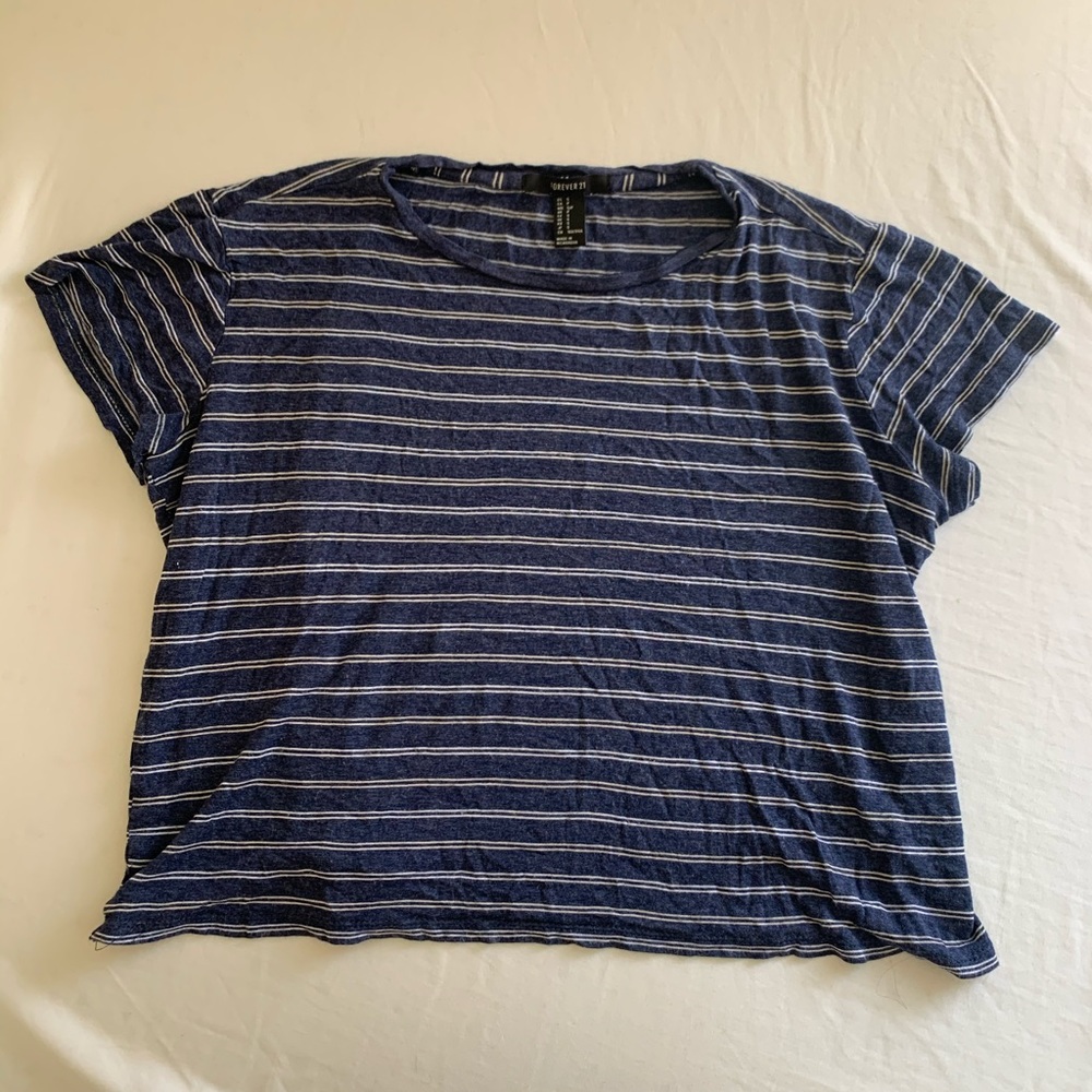 Forever 21 striped crop top